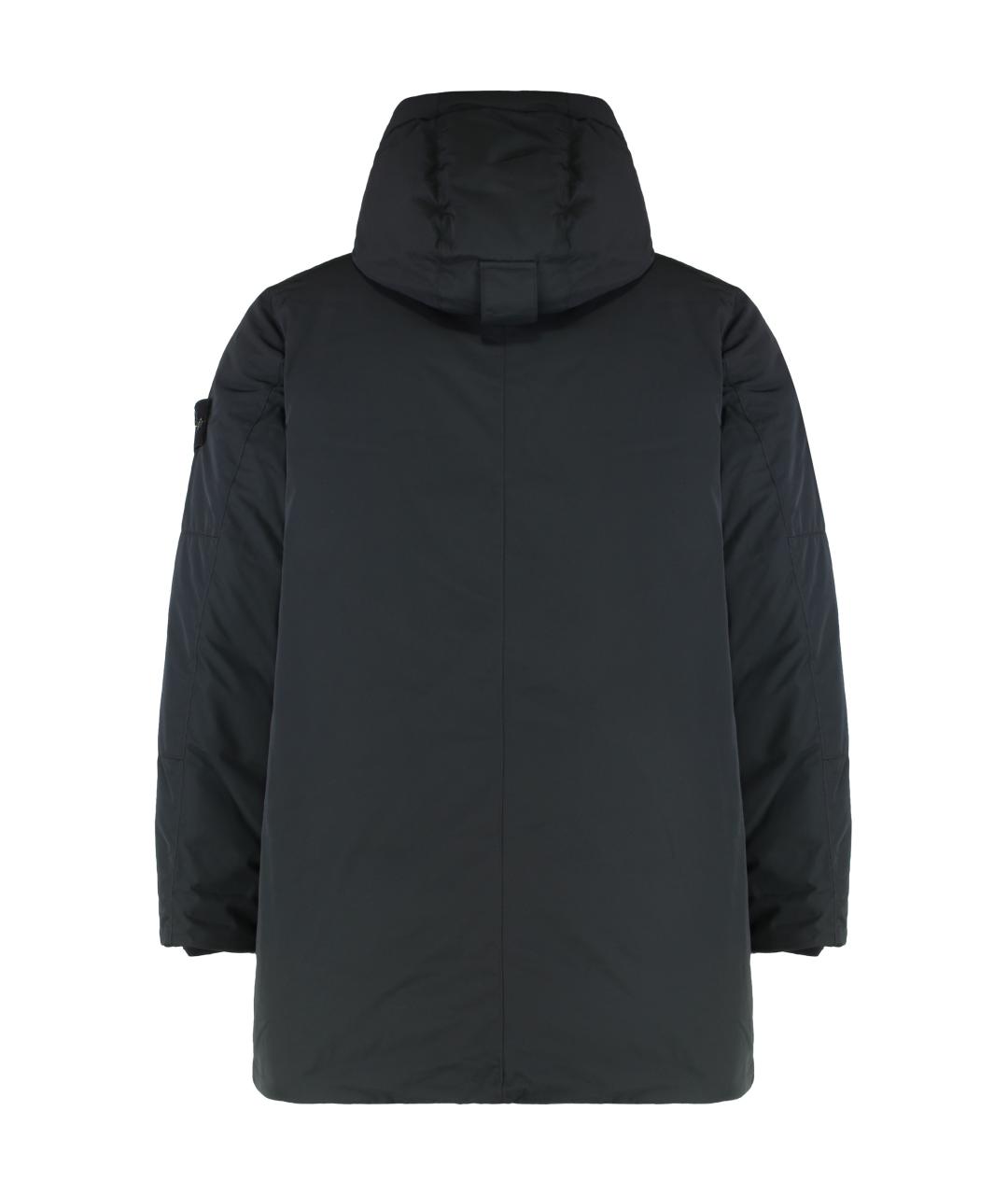 STONE ISLAND Черная полиэстеровая парка, фото 3