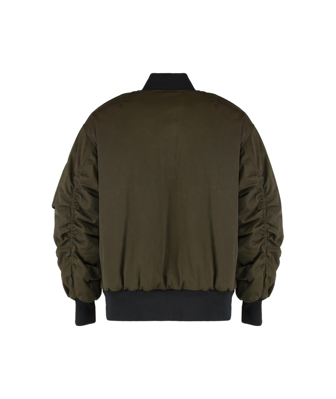 DOLCE&GABBANA Зеленая полиэстеровая куртка, фото 2