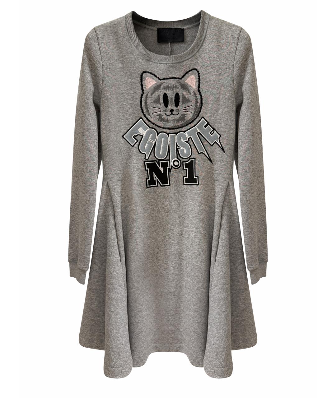 PHILIPP PLEIN Серое платье, фото 1