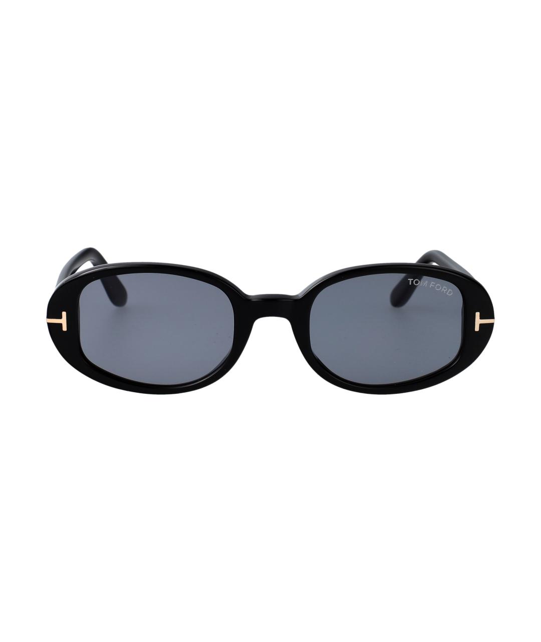 TOM FORD Черные пластиковые солнцезащитные очки, фото 1