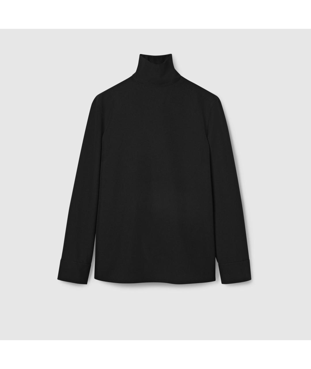GUCCI Черная хлопко-полиэстеровая кэжуал рубашка, фото 6