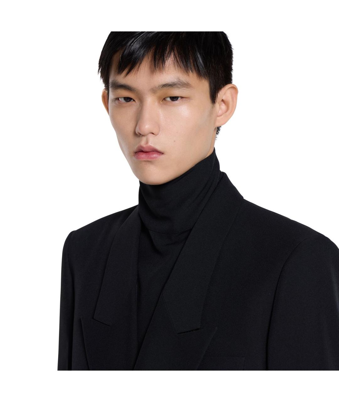 GUCCI Черная хлопко-полиэстеровая кэжуал рубашка, фото 5