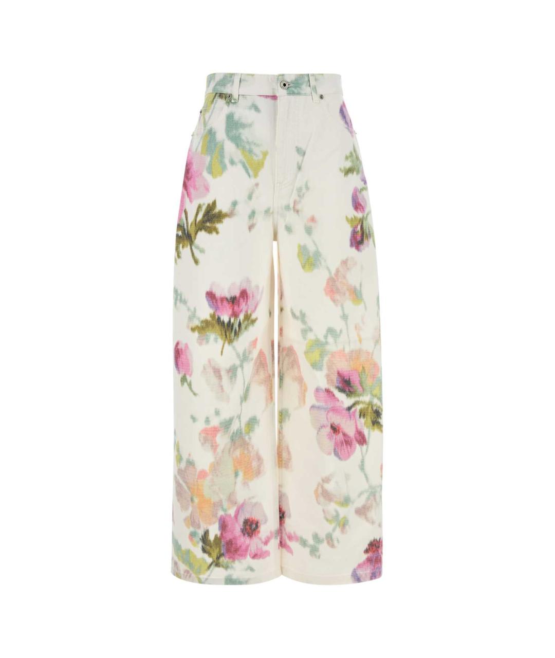 LOEWE Мульти хлопковые прямые брюки, фото 1