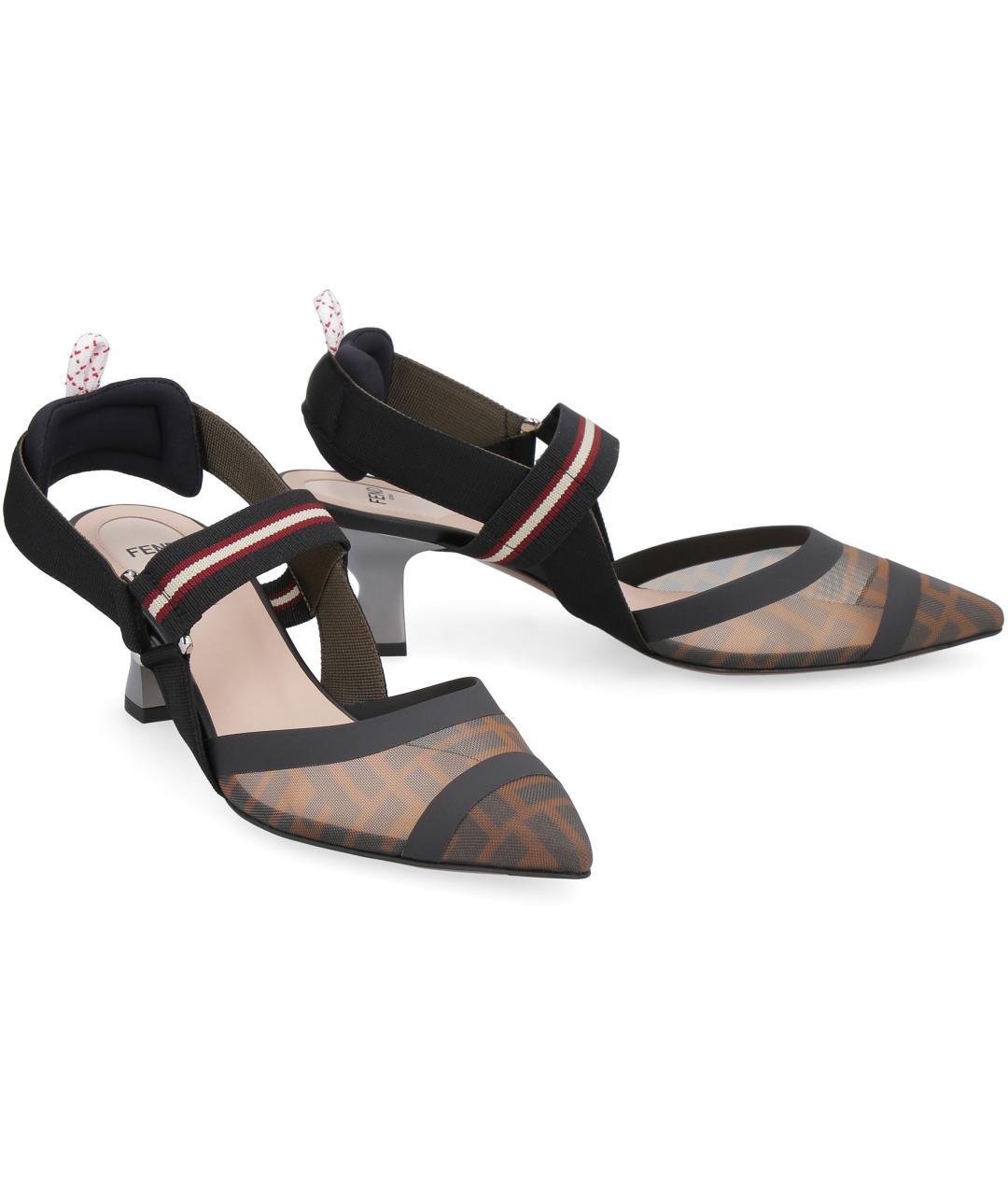 FENDI Мульти синтетические туфли, фото 2