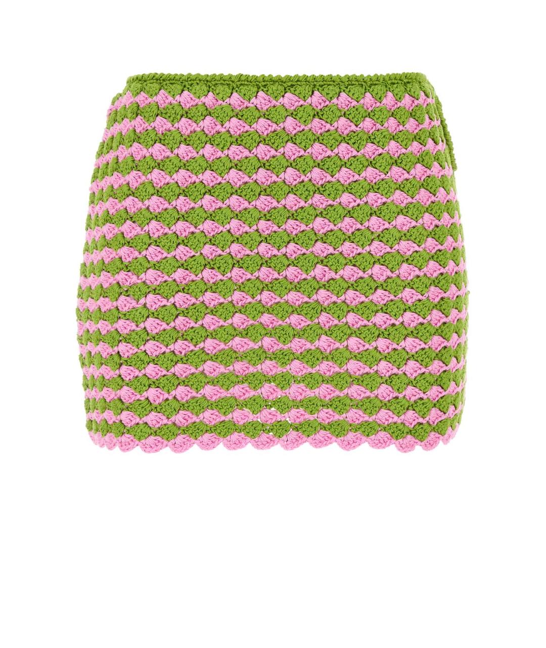 PRADA Мульти хлопковая юбка мини, фото 1