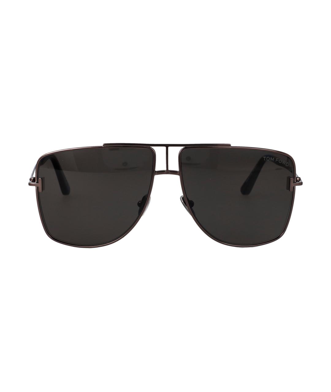 TOM FORD Черные металлические солнцезащитные очки, фото 1