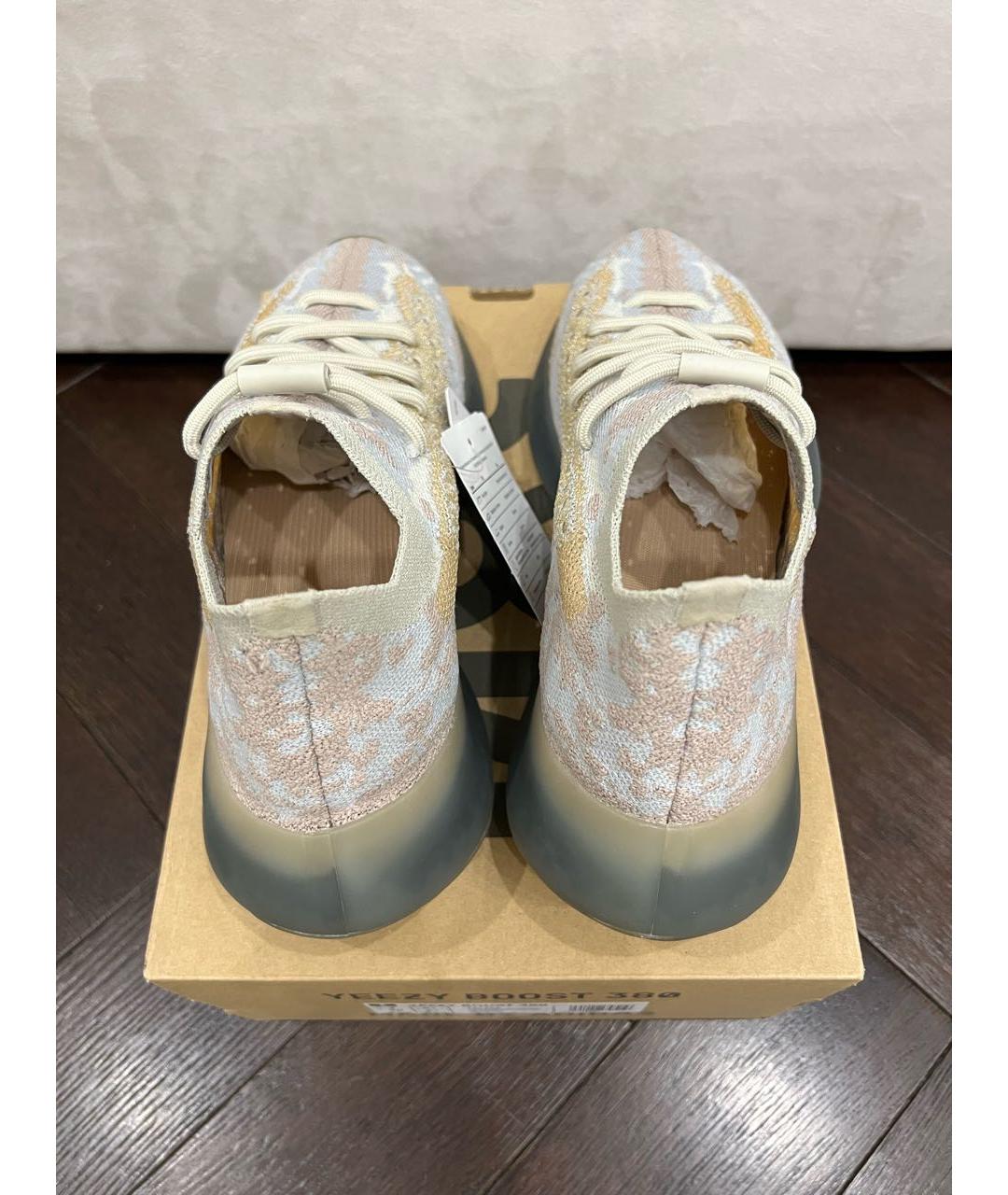 ADIDAS YEEZY Бежевые текстильные кроссовки, фото 2