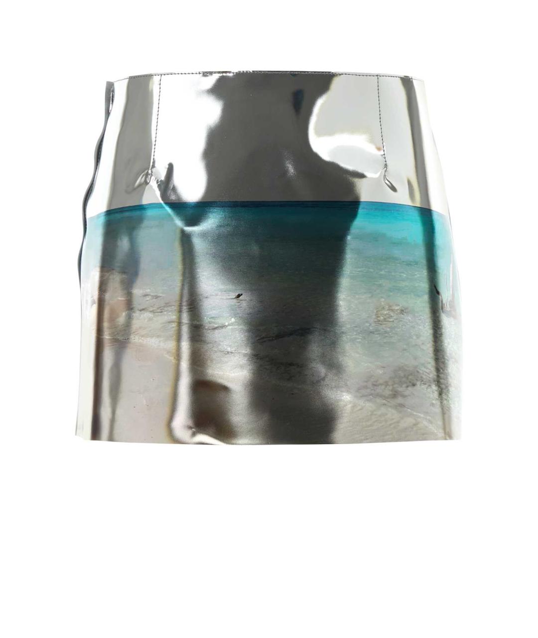 PRADA Мульти кожаная юбка мини, фото 2