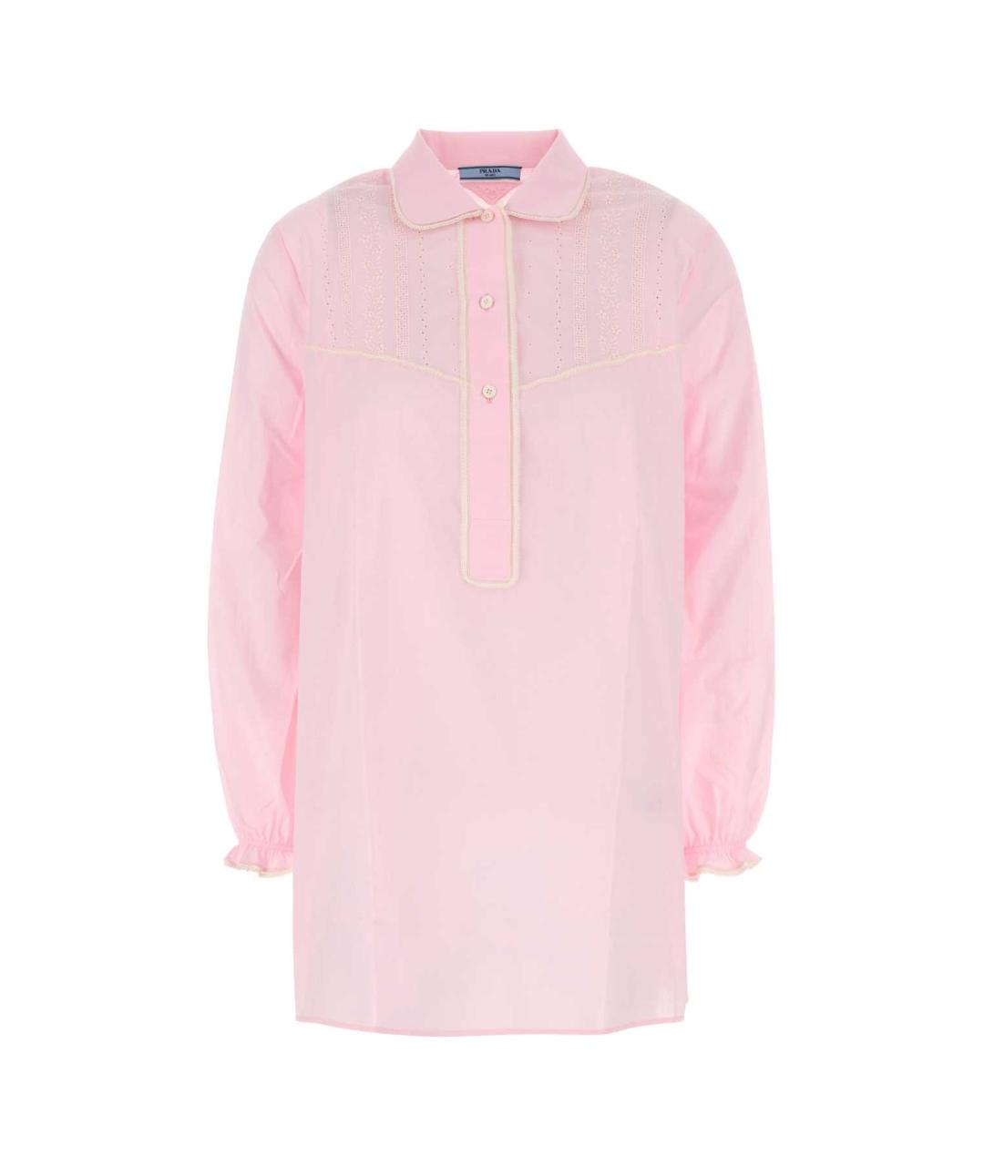 PRADA Розовая хлопковая блузы, фото 1