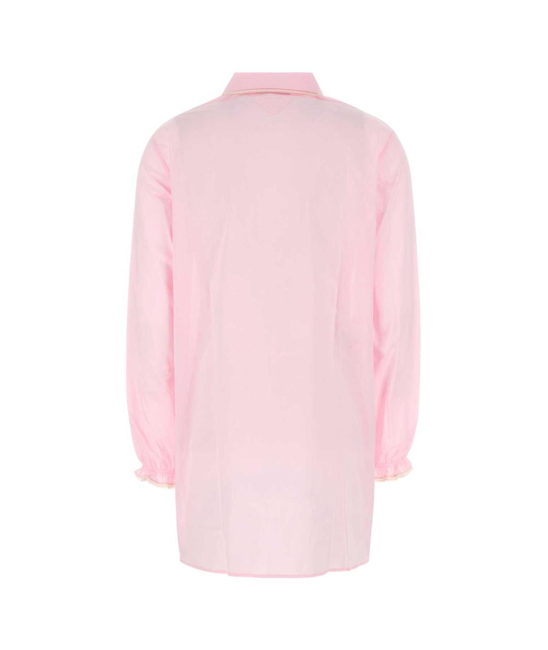 PRADA Розовая хлопковая блузы, фото 2
