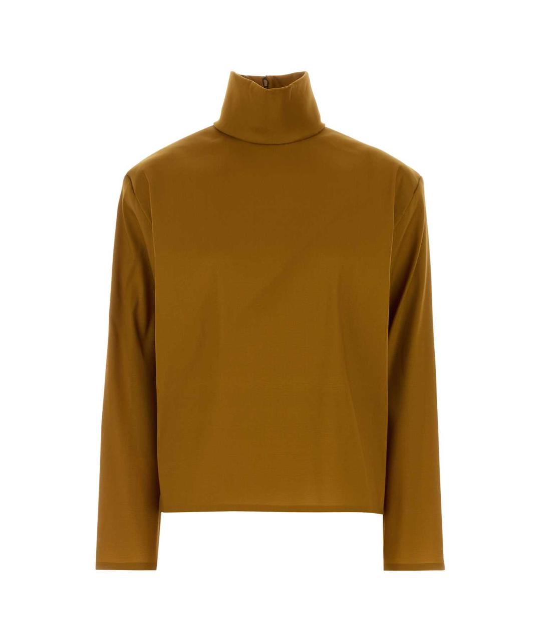 SAINT LAURENT Оранжевая шелковая блузы, фото 1