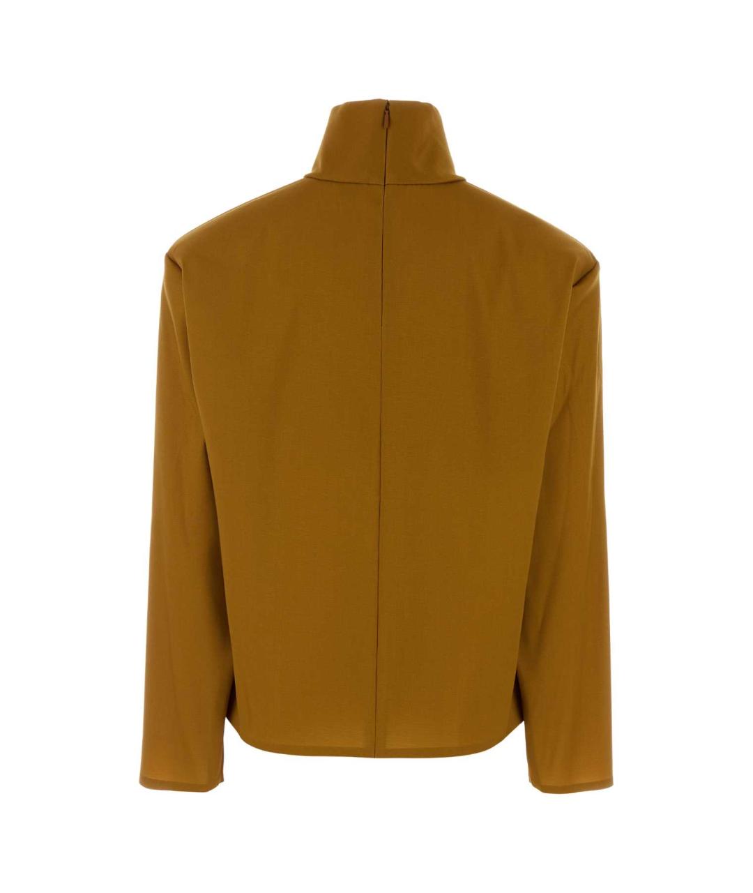 SAINT LAURENT Оранжевая шелковая блузы, фото 2