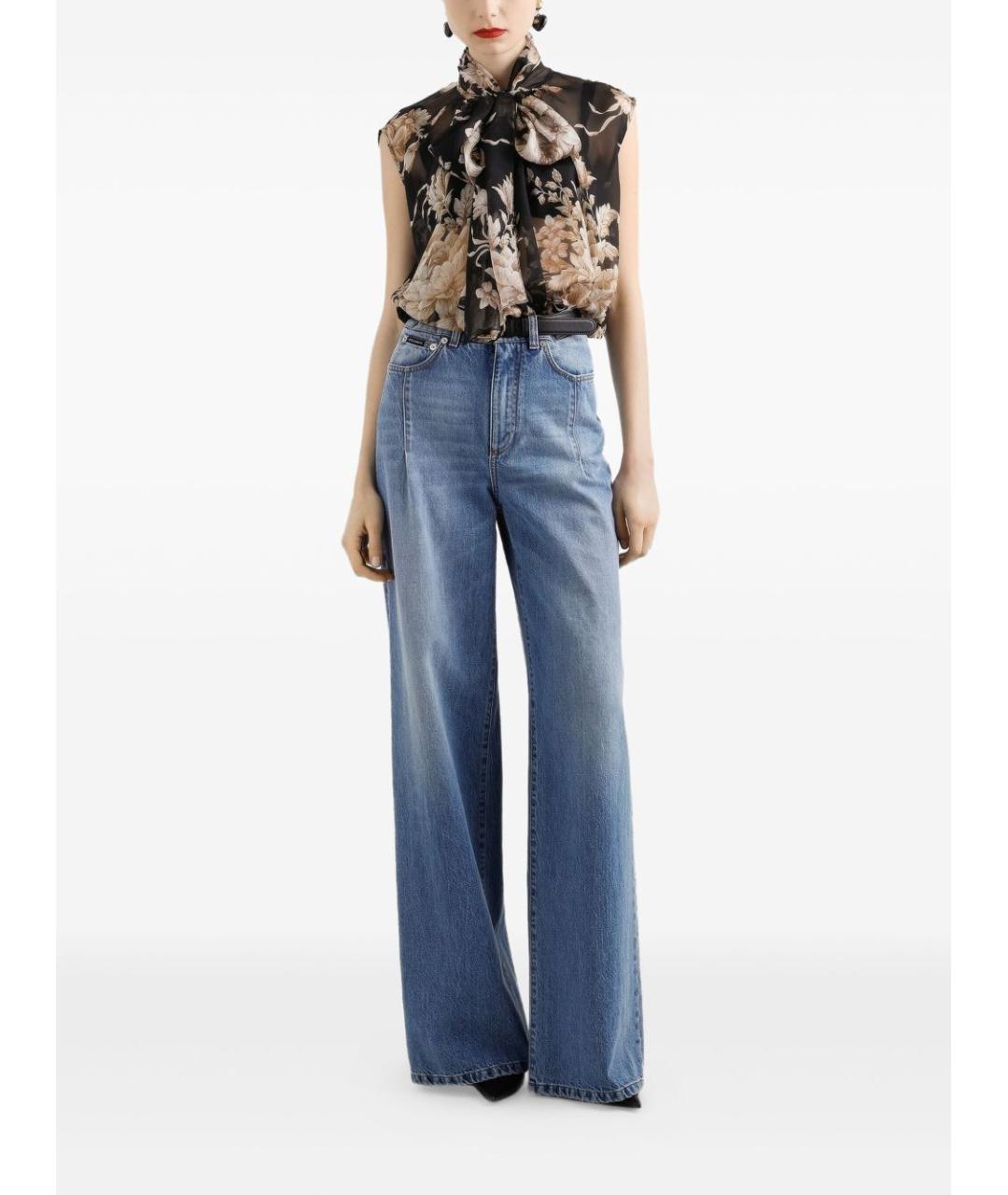 DOLCE&GABBANA Мульти шелковая блузы, фото 4