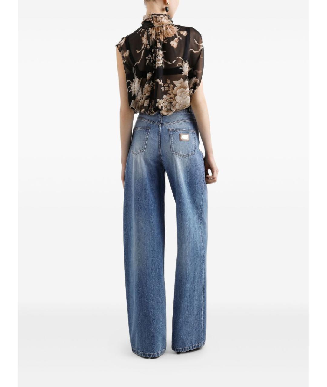 DOLCE&GABBANA Мульти шелковая блузы, фото 3