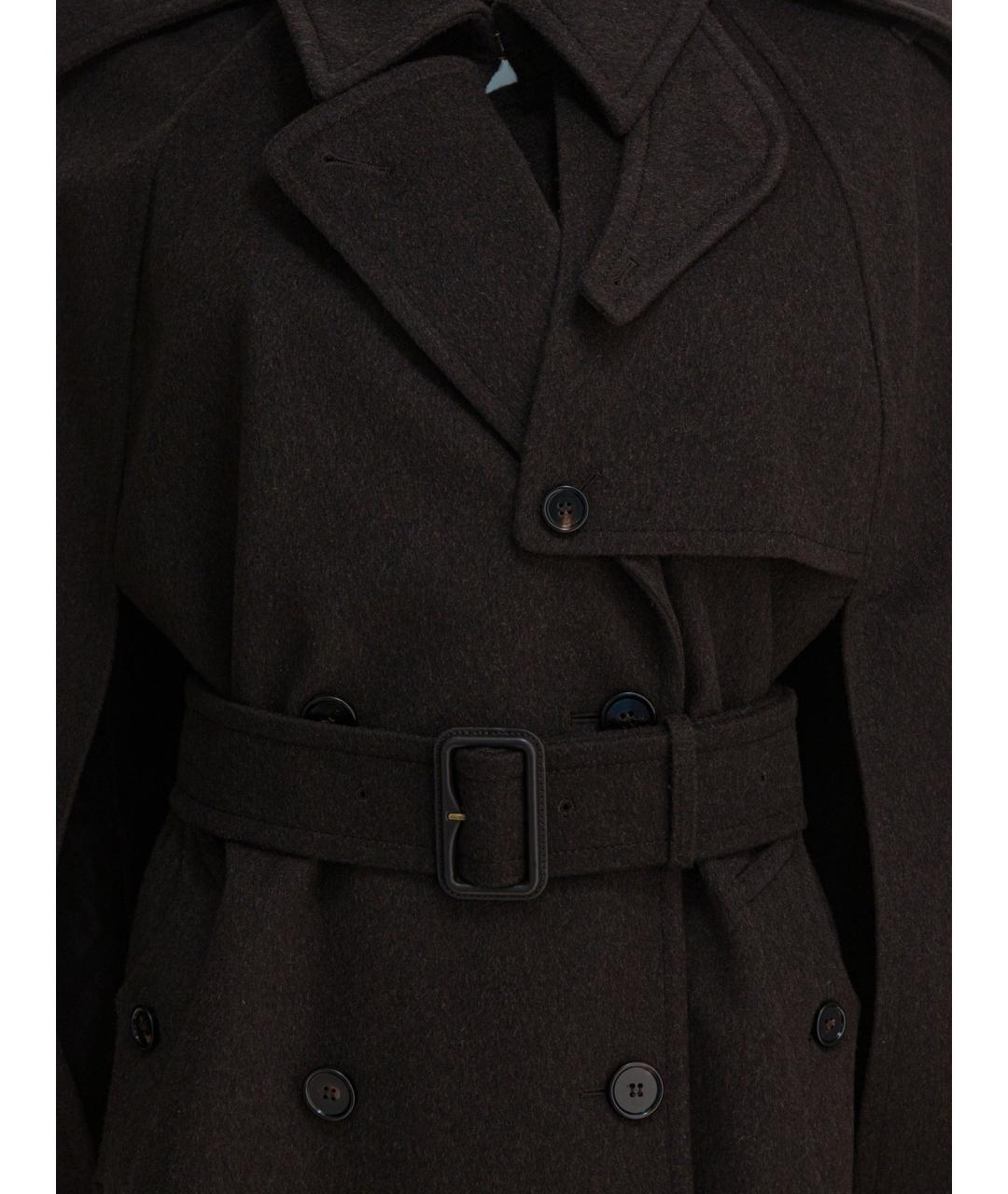BURBERRY Коричневое кашемировое пальто, фото 3