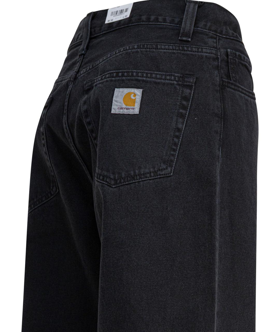 CARHARTT WIP Черные хлопковые повседневные брюки, фото 4