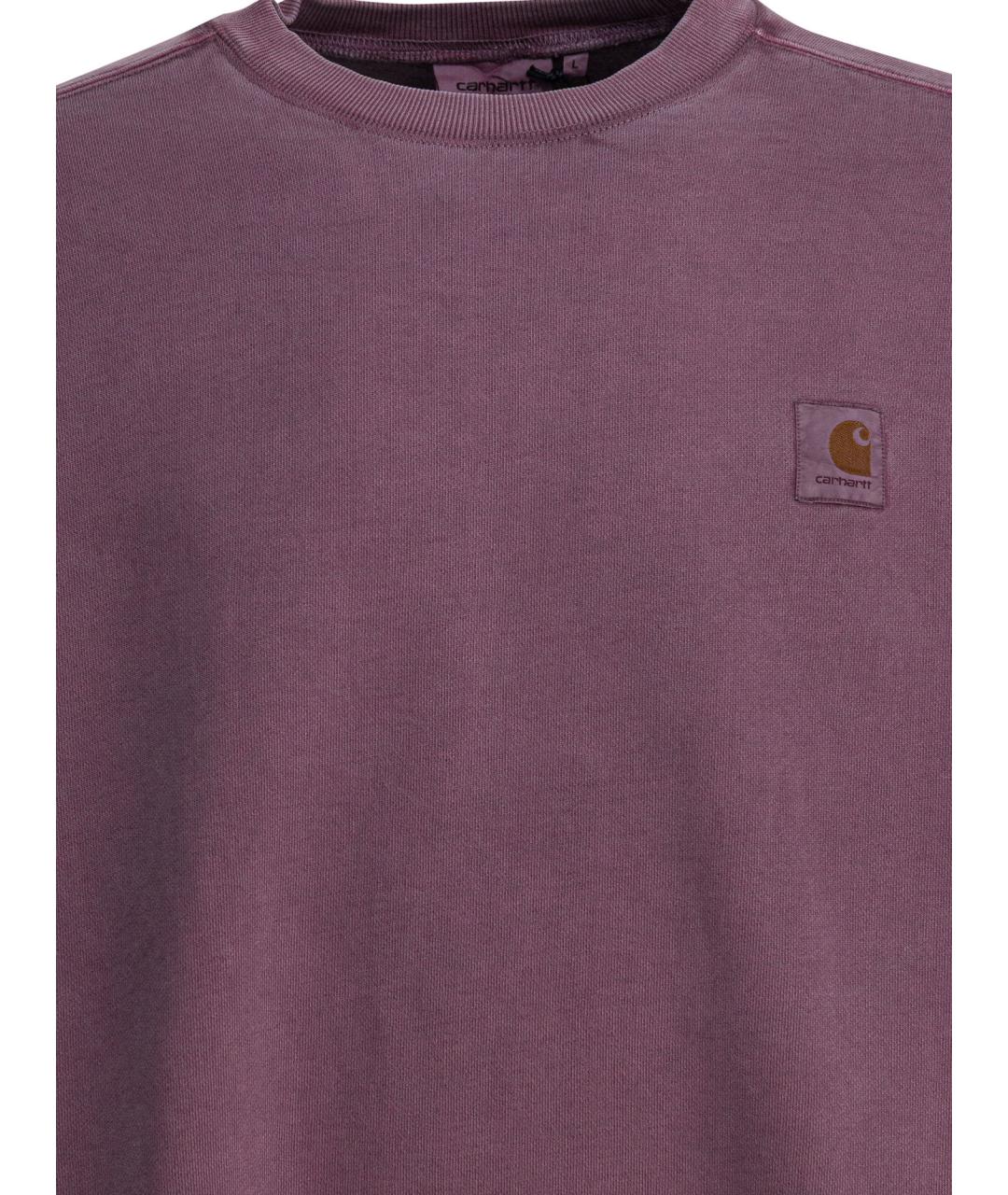 CARHARTT WIP Фиолетовый хлопковый джемпер / свитер, фото 3