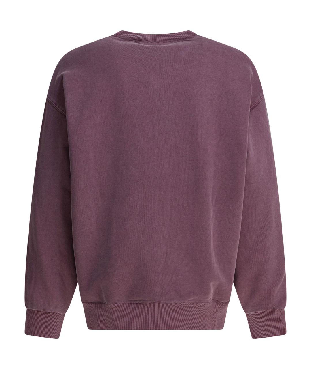 CARHARTT WIP Фиолетовый хлопковый джемпер / свитер, фото 2