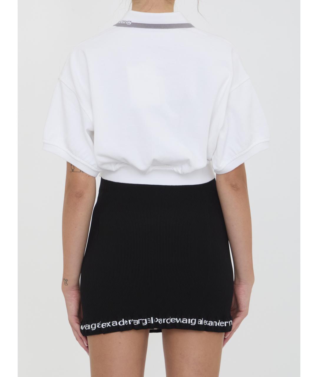 ALEXANDER WANG Белая хлопковая футболка, фото 4