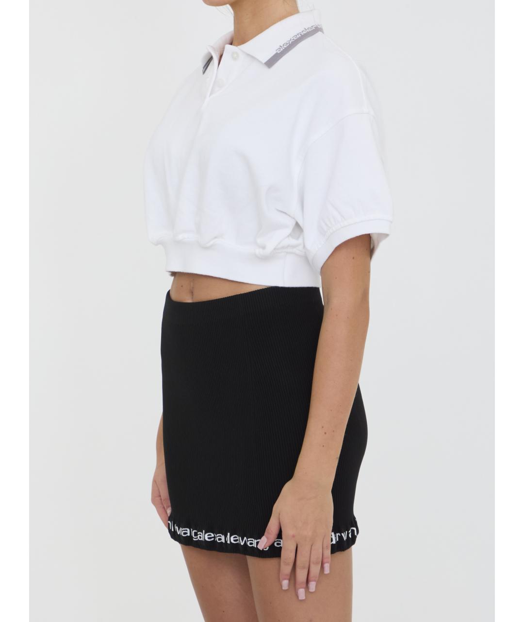 ALEXANDER WANG Белая хлопковая футболка, фото 2