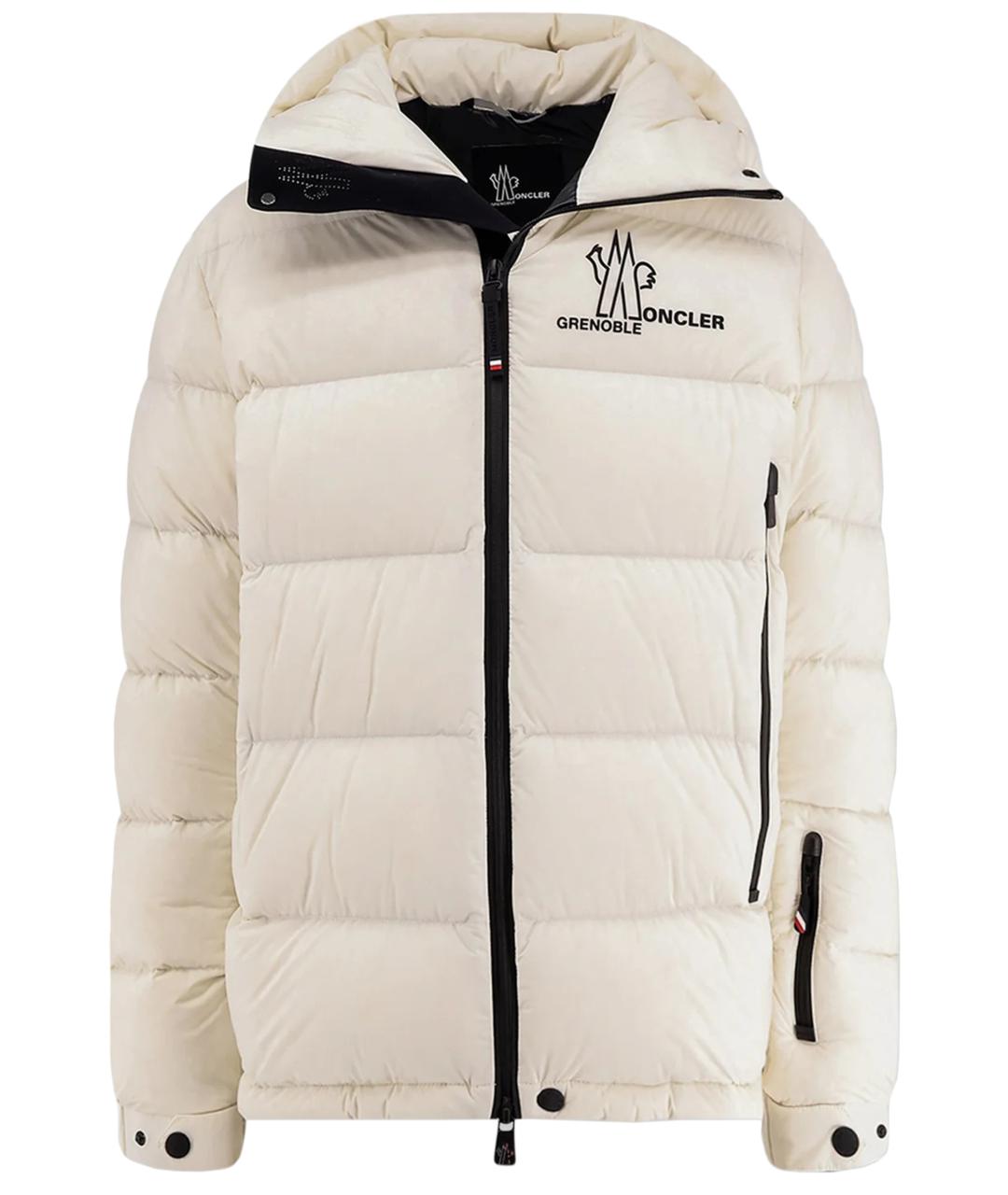 MONCLER Белая полиамидовая куртка, фото 1
