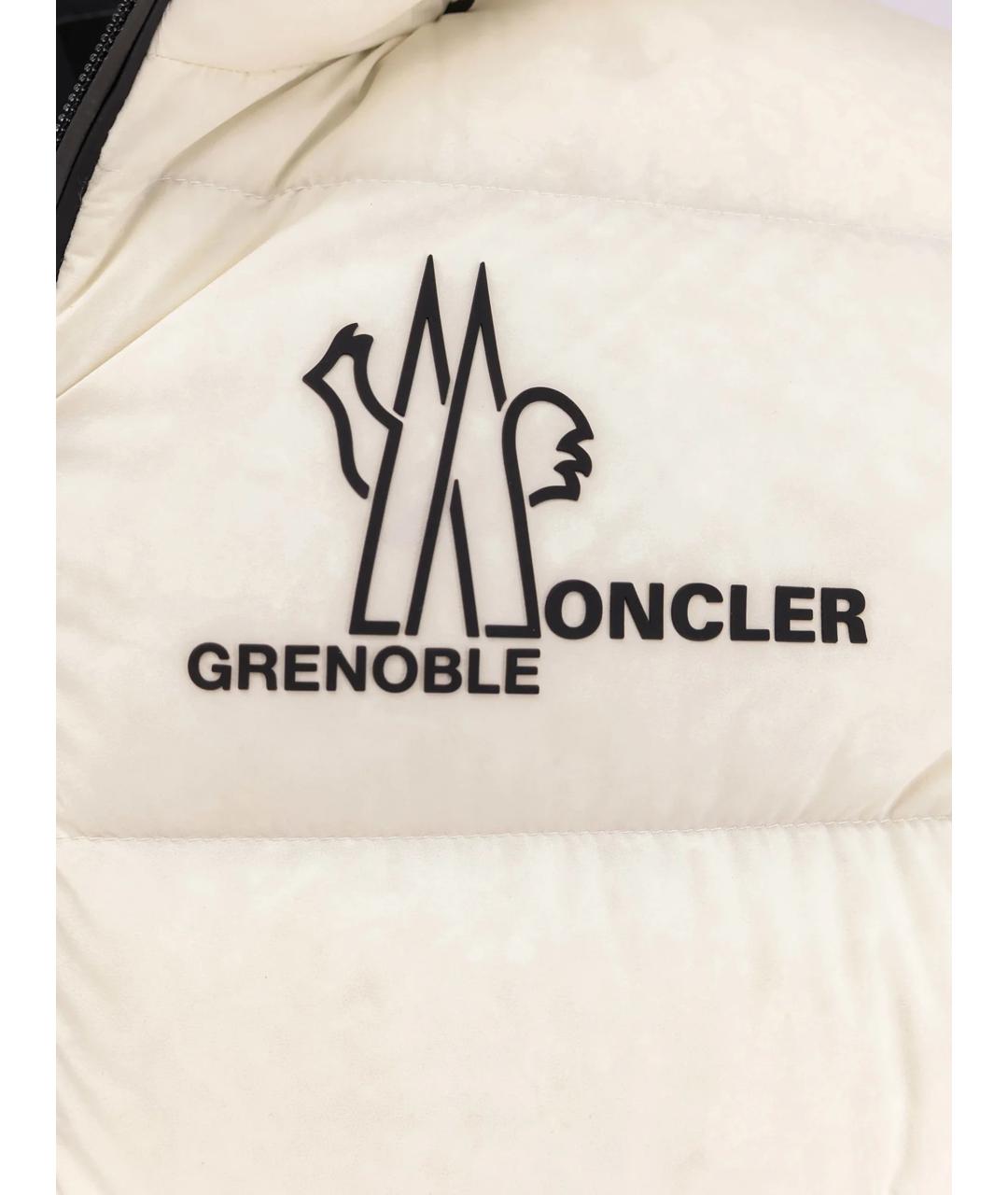 MONCLER Белая полиамидовая куртка, фото 3