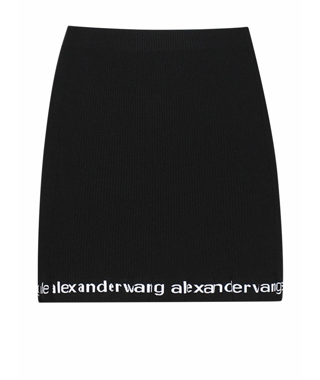 ALEXANDER WANG Черная полиамидовая юбка мини, фото 1