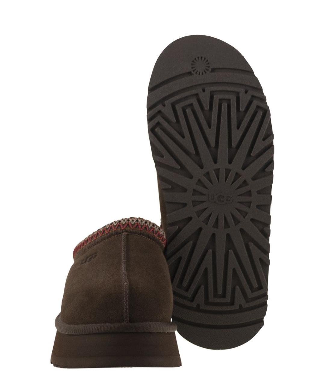 UGG AUSTRALIA Коричневые нубуковые мюли, фото 5