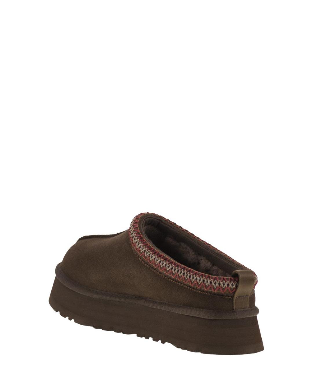 UGG AUSTRALIA Коричневые нубуковые мюли, фото 3