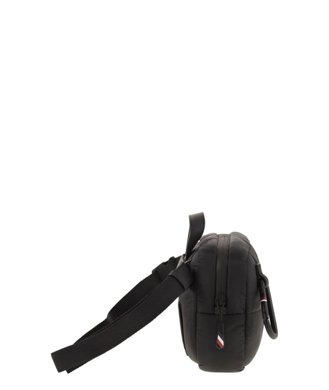 MONCLER Черная синтетическая сумка с короткими ручками, фото 3