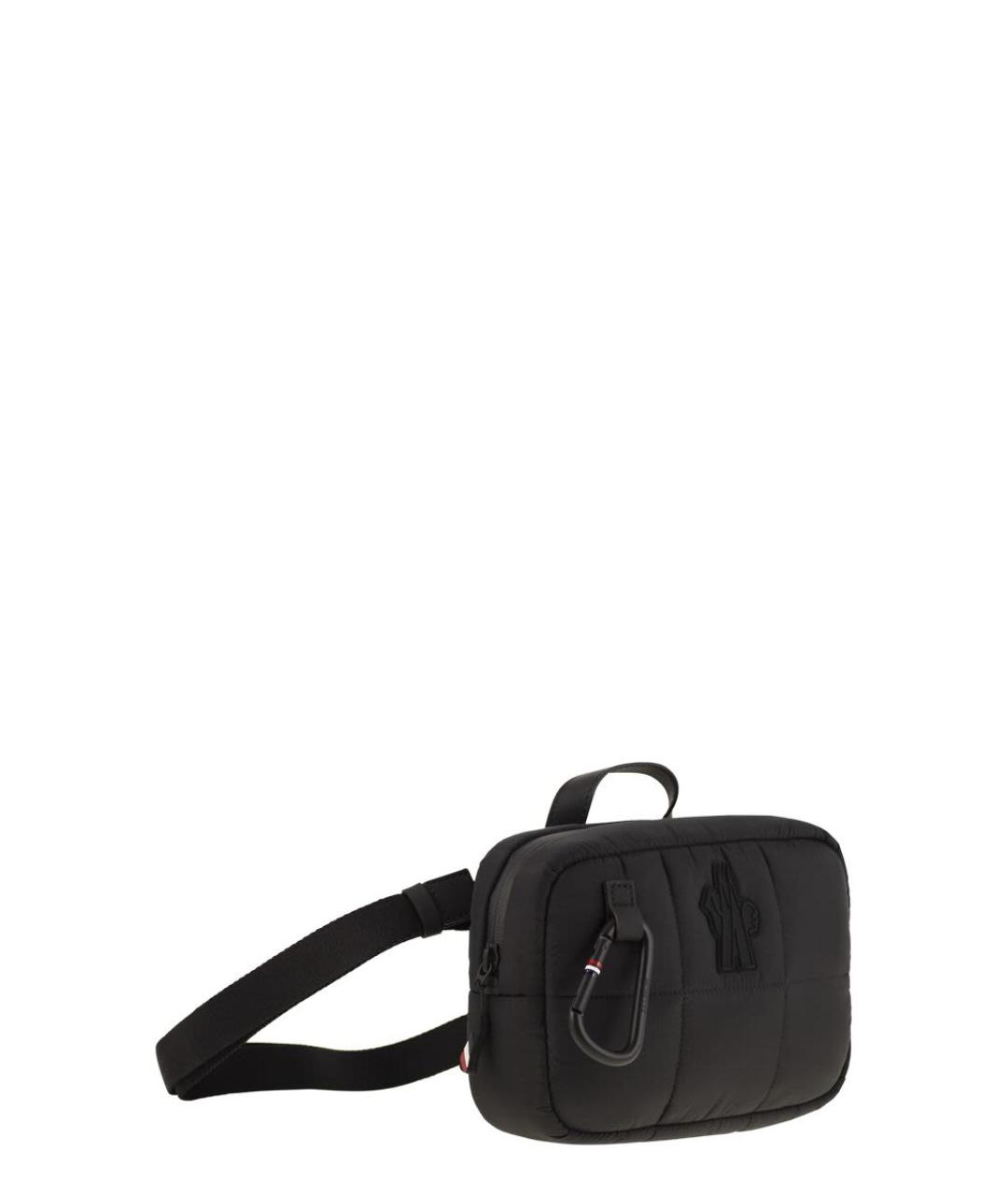 MONCLER Черная синтетическая сумка с короткими ручками, фото 4