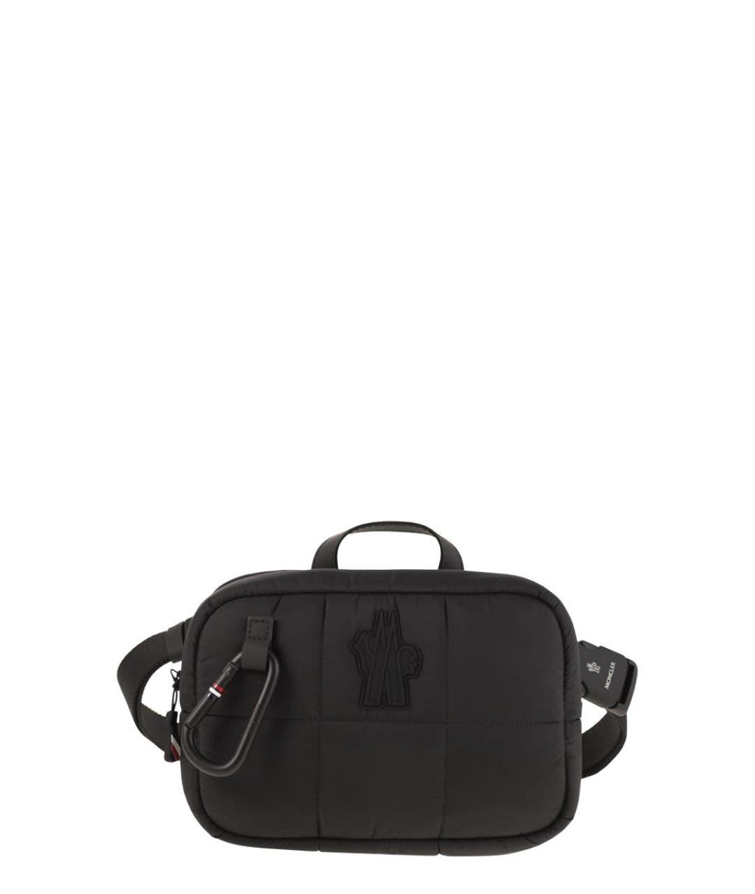 MONCLER Черная синтетическая сумка с короткими ручками, фото 1