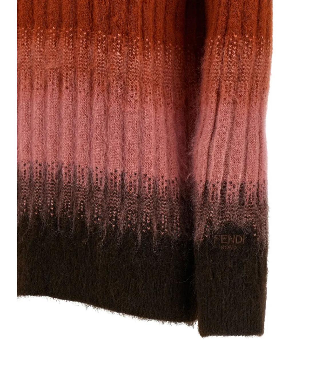 FENDI Мульти шерстяной джемпер / свитер, фото 3