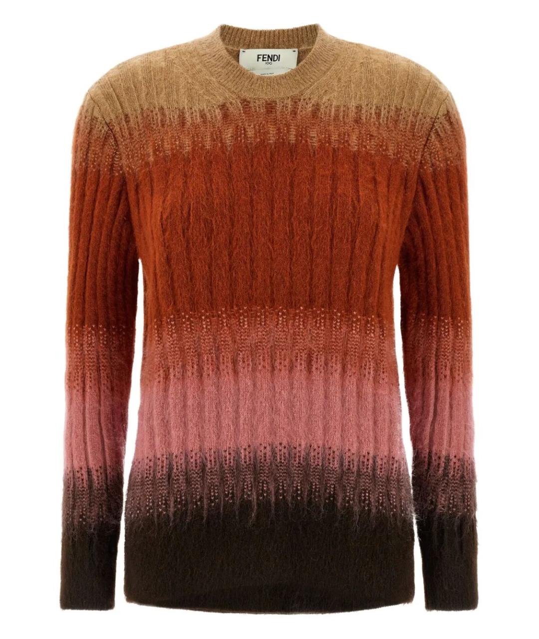 FENDI Мульти шерстяной джемпер / свитер, фото 1