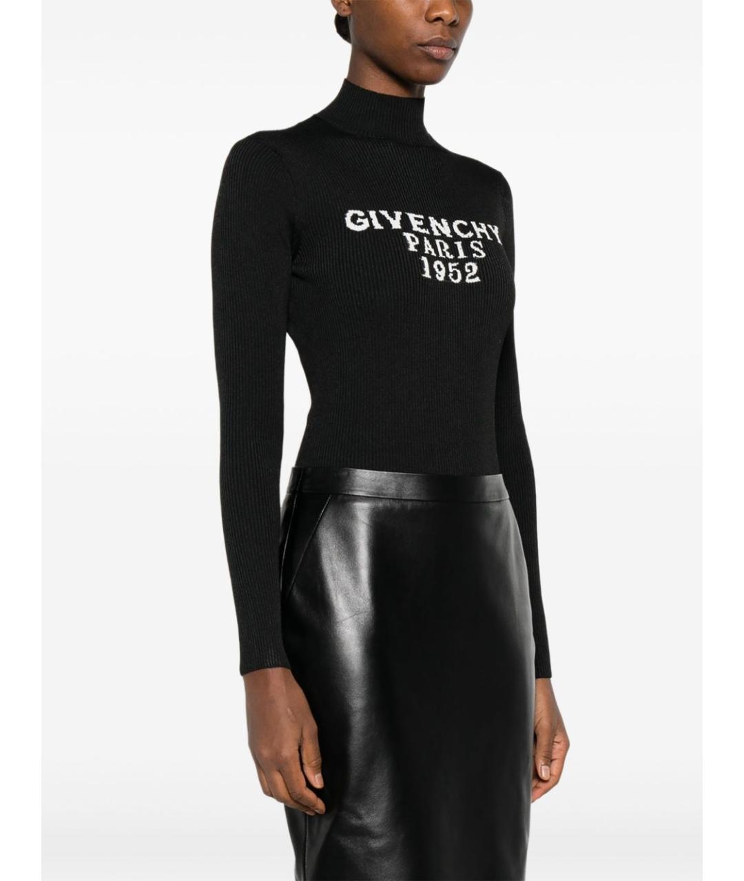 GIVENCHY Черная полиэстеровая водолазка, фото 4