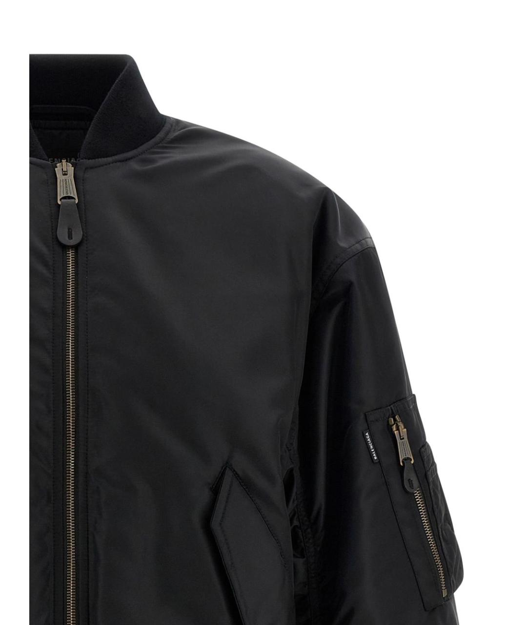 BALENCIAGA Черная полиамидовая куртка, фото 3