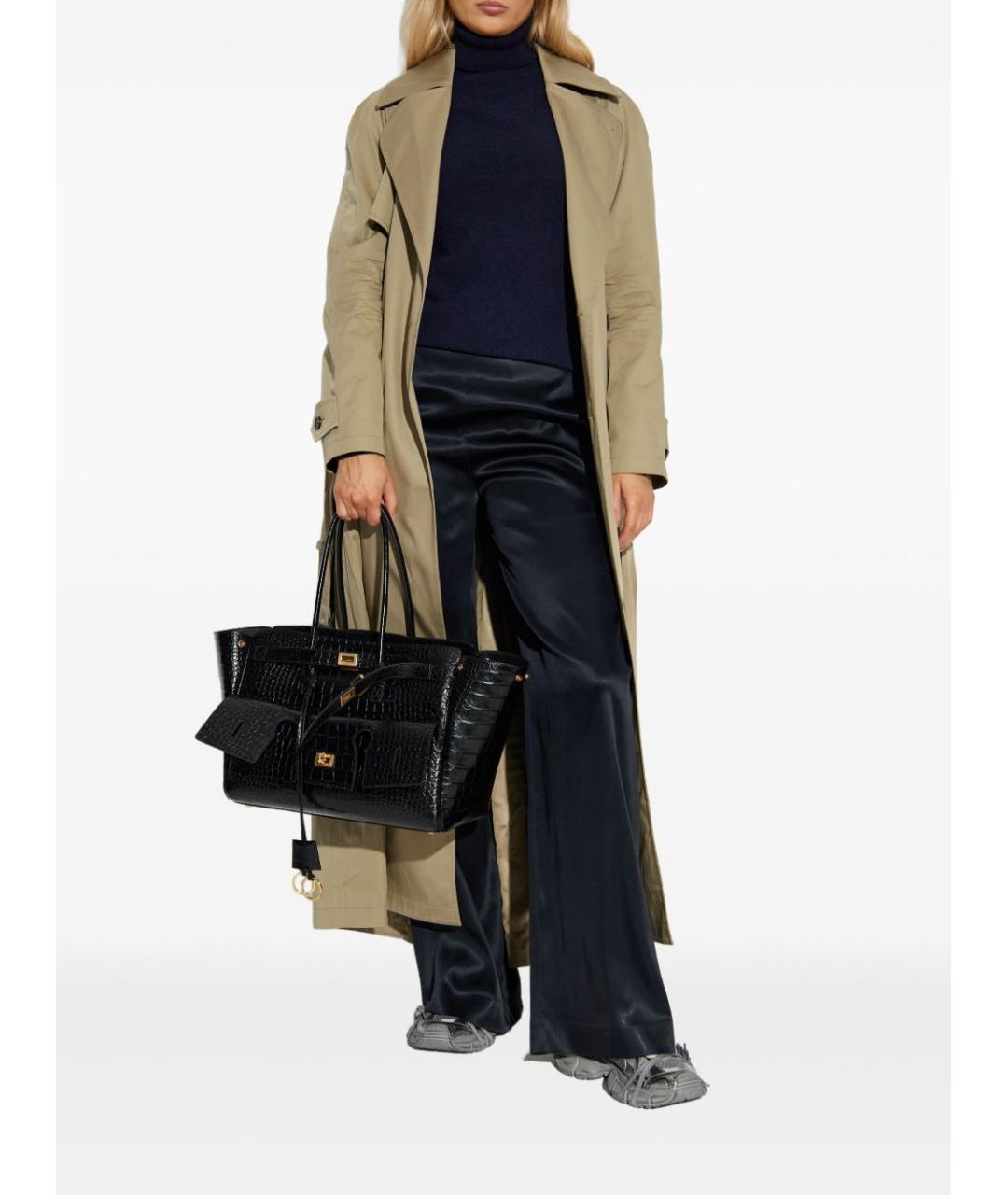 BALENCIAGA Бежевый хлопковый тренч/плащ, фото 3