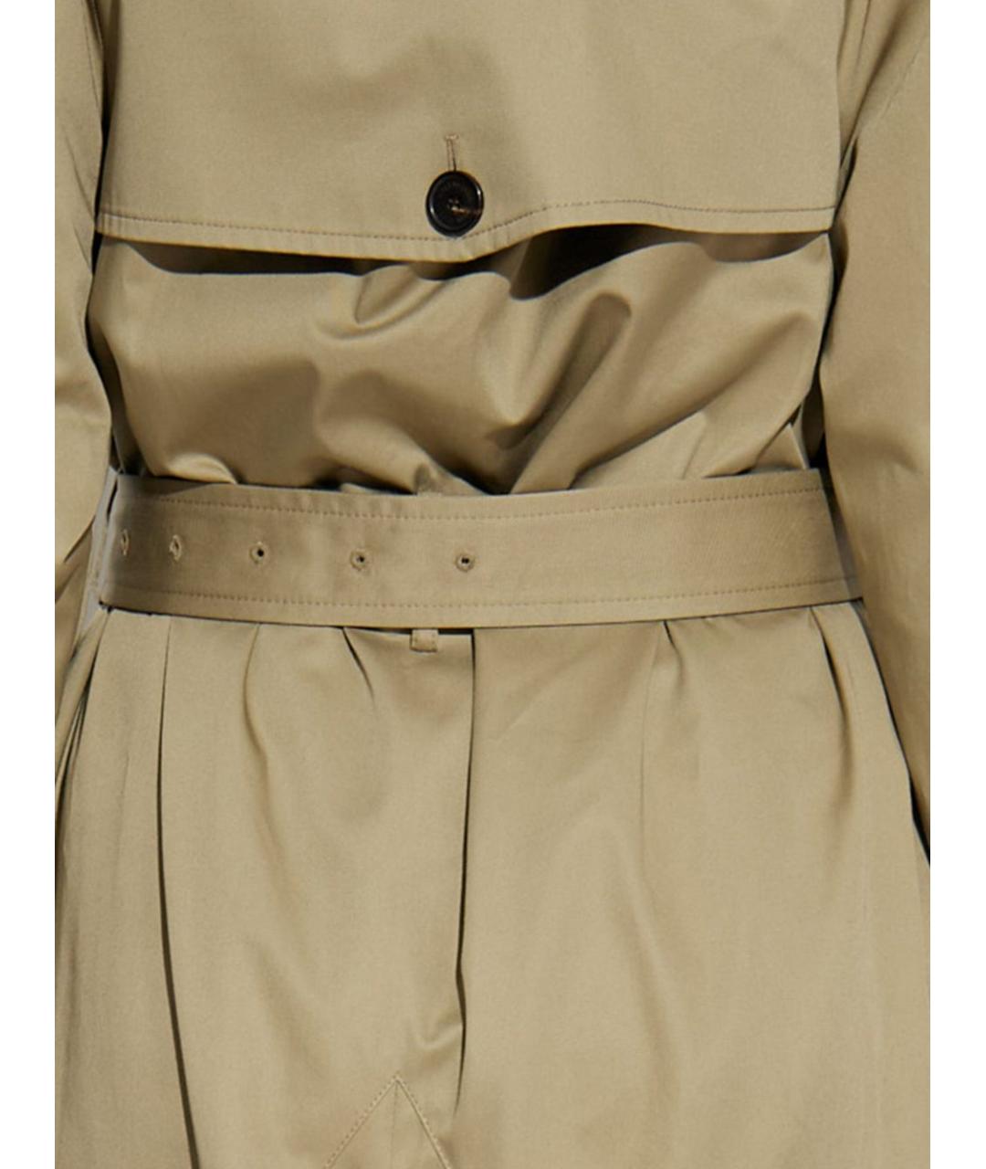 BALENCIAGA Бежевый хлопковый тренч/плащ, фото 2