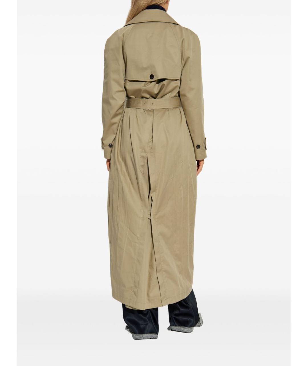 BALENCIAGA Бежевый хлопковый тренч/плащ, фото 4