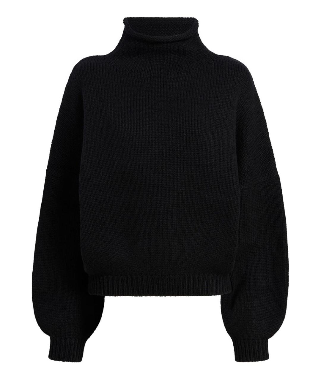 KHAITE Черный кашемировый джемпер / свитер, фото 1