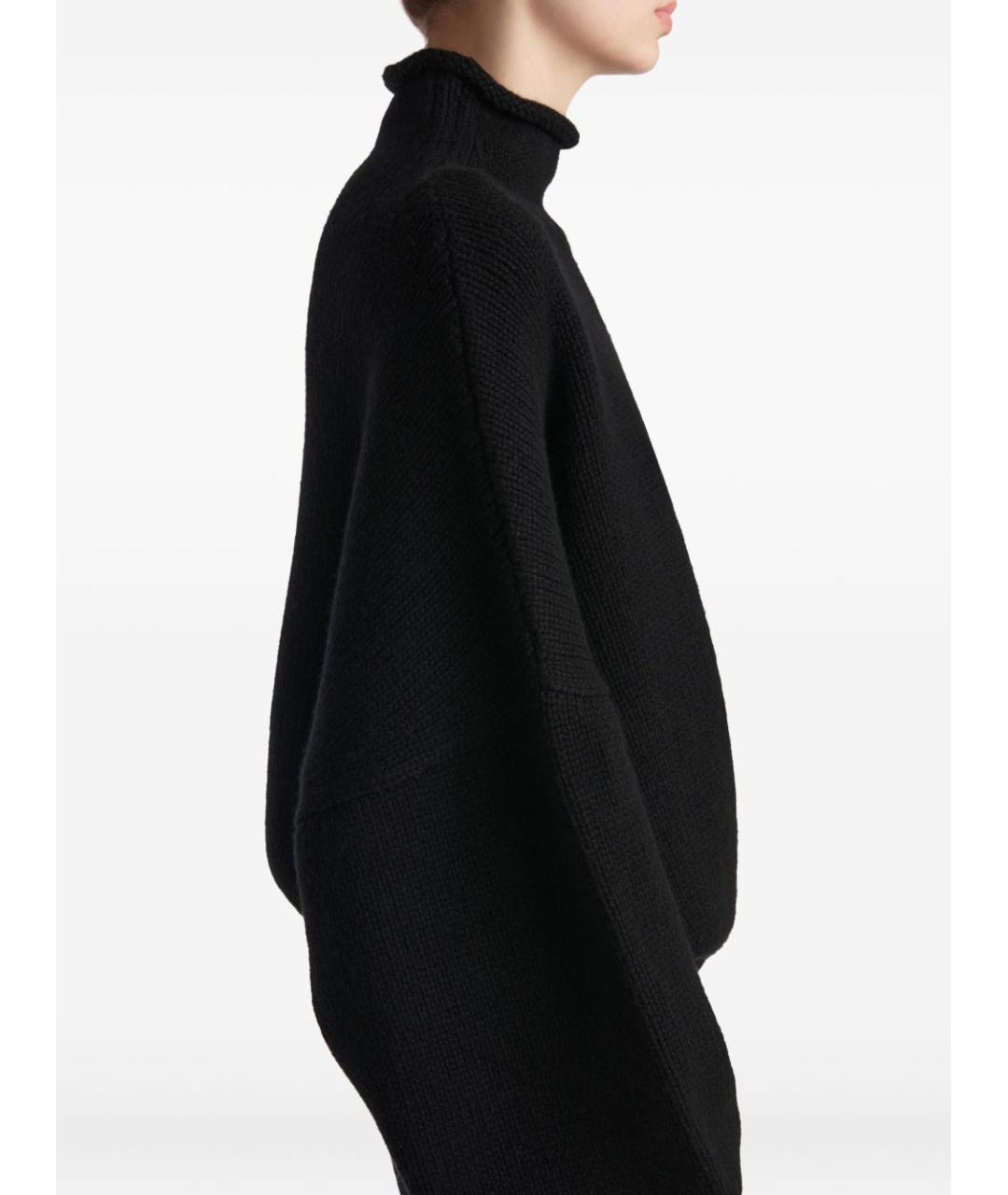KHAITE Черный кашемировый джемпер / свитер, фото 5