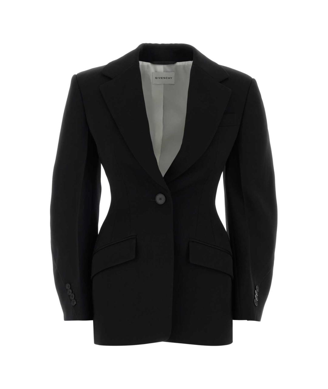 GIVENCHY Черный шерстяной жакет/пиджак, фото 1