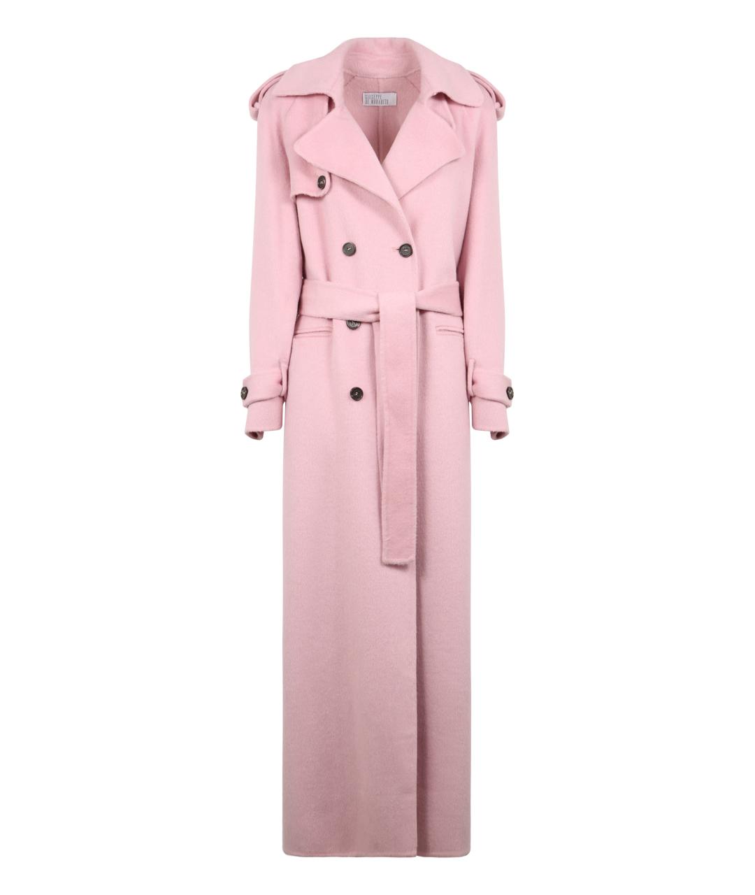 GIUSEPPE DI MORABITO Розовое шерстяное пальто, фото 1