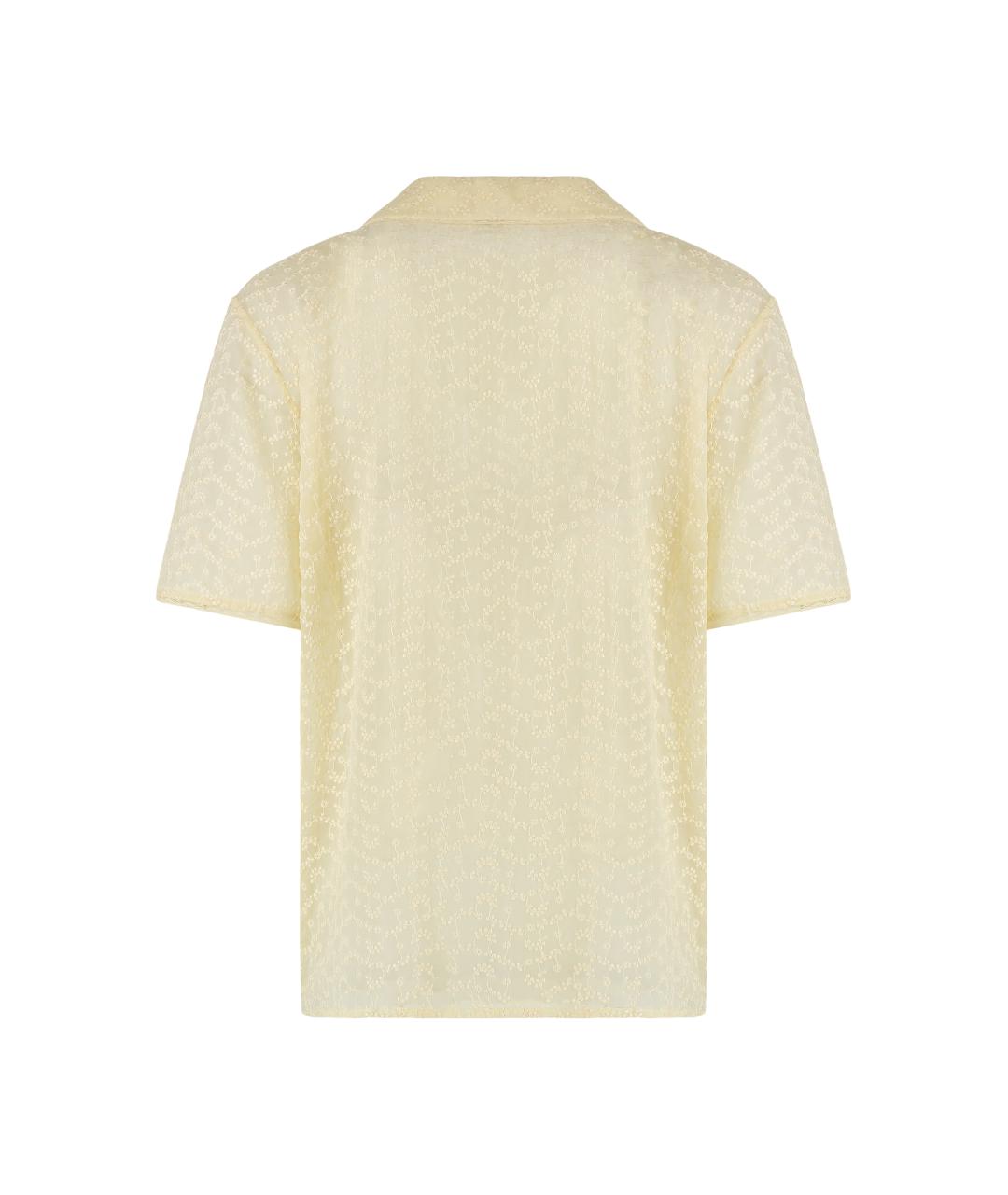 SAINT LAURENT Желтый хлопковый жакет/пиджак, фото 3