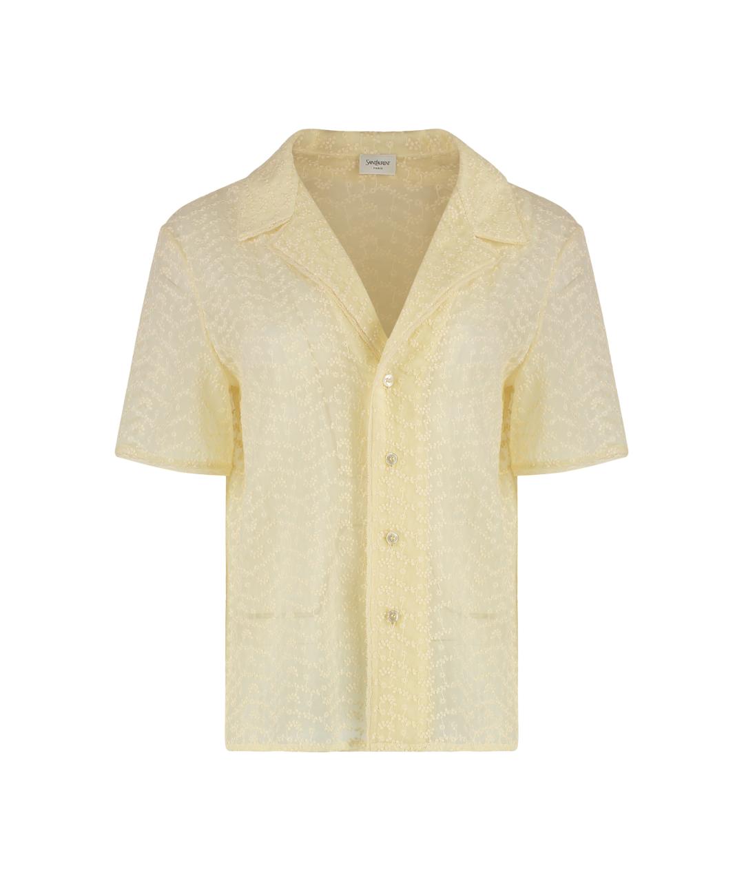 SAINT LAURENT Желтый хлопковый жакет/пиджак, фото 5