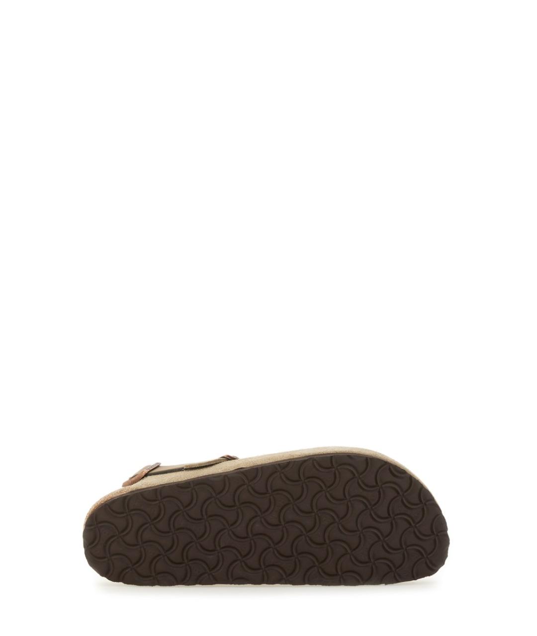 BIRKENSTOCK Бежевые замшевые сандалии, фото 5