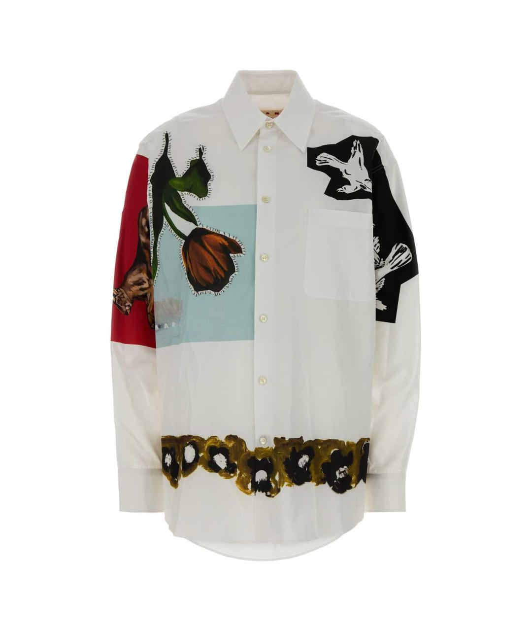 MARNI Мульти хлопковая рубашка, фото 1