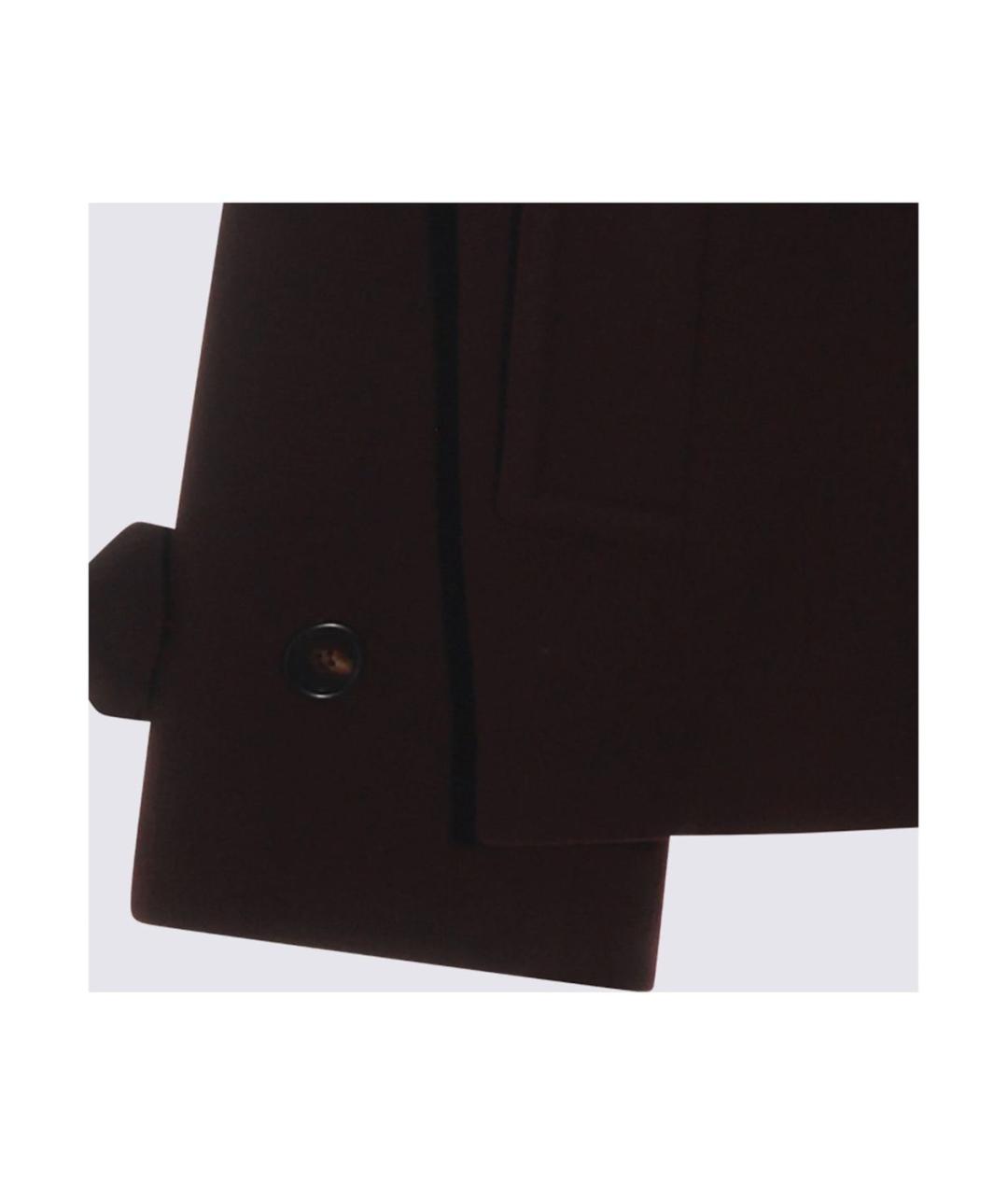 CHLOE Коричневое шерстяное пальто, фото 3