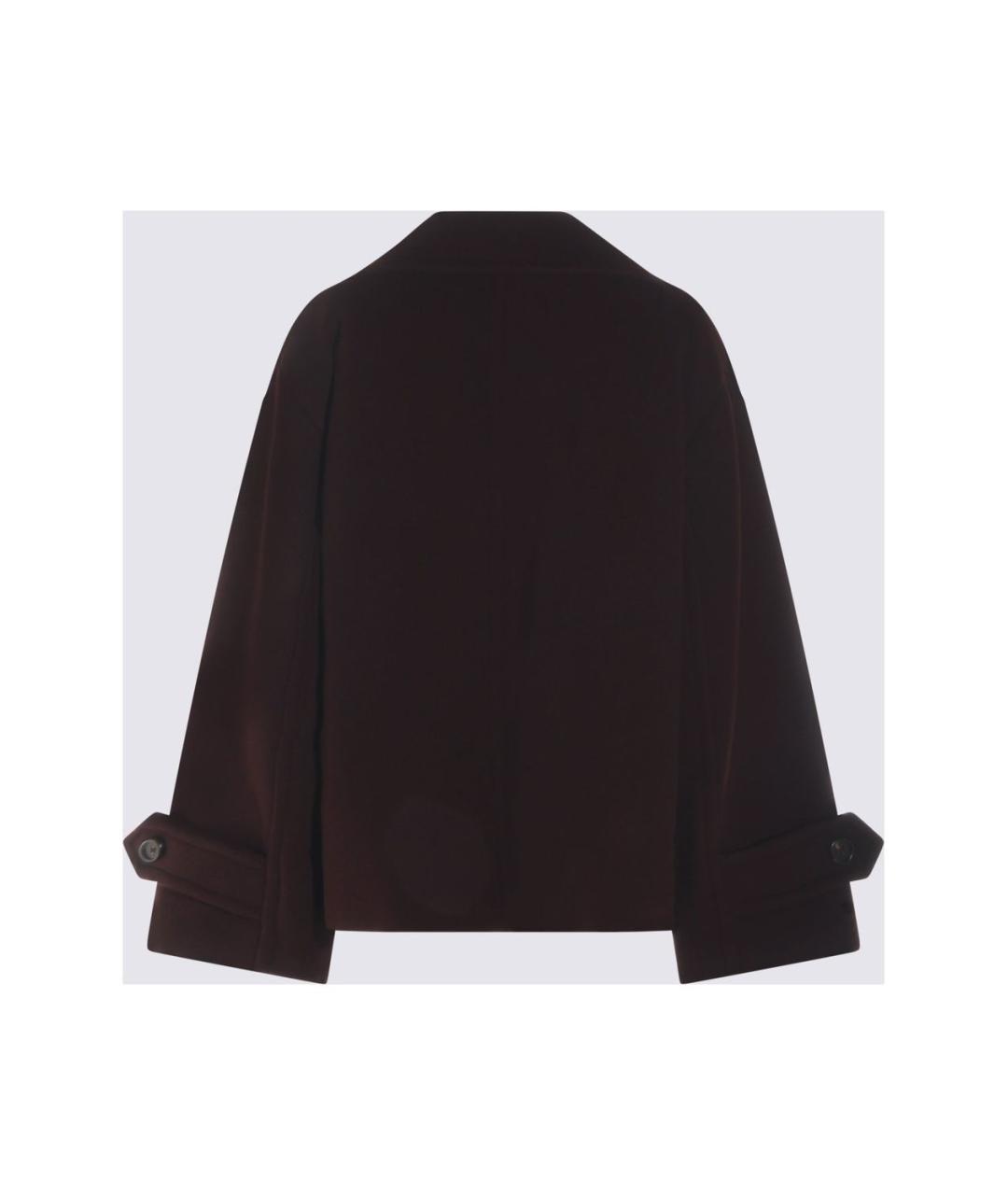 CHLOE Коричневое шерстяное пальто, фото 2