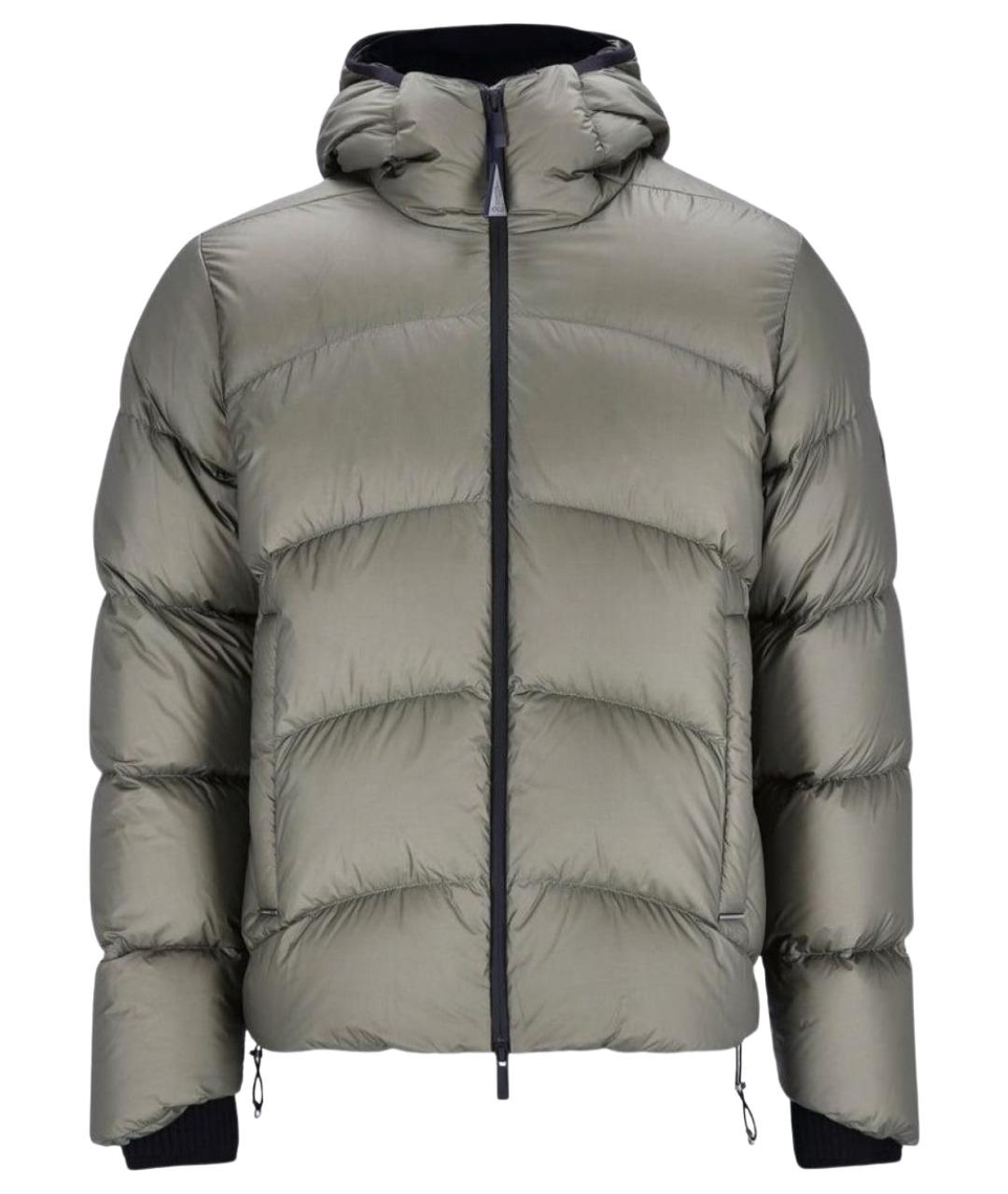 MONCLER Серая полиамидовая куртка, фото 1